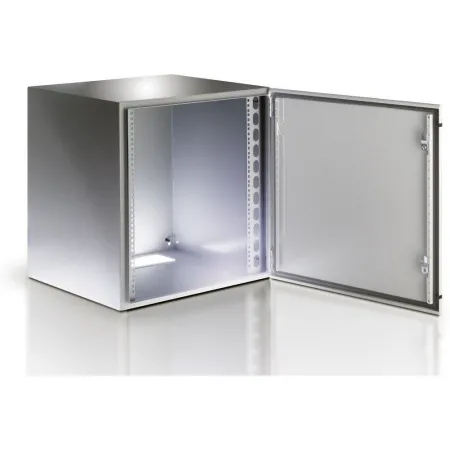 Szafa Wisząca Złożona 17u 600x600 Rack 19 Drzwi Pełne Szara